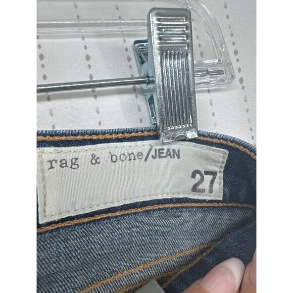 Rag & Bone Womens Jeans Sz 27 Skinny Warren Distressed Mid-Rise Stretch Casual - Picture 7 of 15